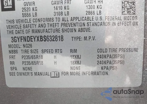 2011 Cadillac Srx Luxury Collection from USA, damaged, VIN 3GYFNDEYXBS632818